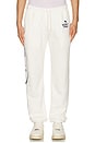 view 3 of 6 Script Heavy Fleece Sweatpants in Coconut