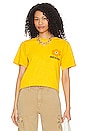 view 1 of 4 Island Flower Tee in Orange in Gold
