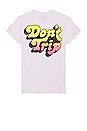 view 1 of 5 Don't Trip Shadow Tee in Coconut