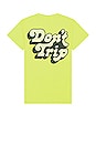 view 1 of 5 Don't Trip Drop Shadow Tee in Neon Yellow
