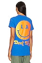 view 4 of 5 Be Happy Tee in Royal Blue