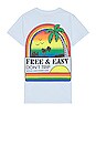 view 1 of 5 Sunset Rainbow Short Sleeve Tee in Sky
