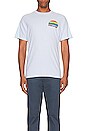 view 4 of 5 Sunset Rainbow Short Sleeve Tee in Sky