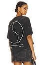 view 3 of 4 Yin Yang Premium Short Sleeve Tee in Washed Black