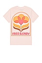 view 1 of 4 in Bloom Tee in Tropical Peach