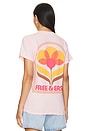 view 3 of 4 in Bloom Tee in Tropical Peach