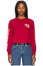 view 2 of 5 Lasso Long Sleeve Tee in Red