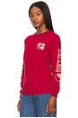 view 3 of 5 Lasso Long Sleeve Tee in Red