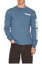 view 2 of 5 High Sea Long Sleeve Tee in Denim Blue