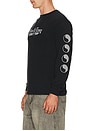 view 3 of 5 On Hood Long Sleeve Tee in Black