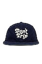 view 1 of 4 Don't Trip Washed Hat in Navy & White
