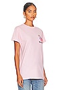 view 3 of 5 Flamingos Tee in Pale Pink