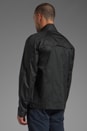 view 4 of 7 Coated Cotton Harrington Jacket in Black