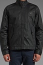 view 5 of 7 Coated Cotton Harrington Jacket in Black