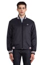 view 1 of 6 Tipped Tennis Bomber in Navy/Port in Navy & Port
