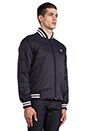 view 3 of 6 Tipped Tennis Bomber in Navy/Port in Navy & Port