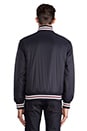 view 4 of 6 Tipped Tennis Bomber in Navy/Port in Navy & Port