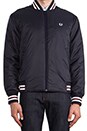 view 5 of 6 Tipped Tennis Bomber in Navy/Port in Navy & Port