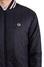 view 6 of 6 Tipped Tennis Bomber in Navy/Port in Navy & Port