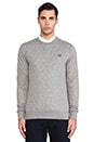 view 1 of 3 Quilted Marl Sweatshirt in Steel Marl