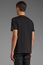 view 3 of 4 Laurel Print T-Shirt en Black/Hibiscus Pink in Black & Hibiscus Pink