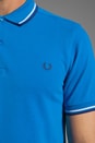 view 5 of 5 Twin Tipped Fred Perry Shirt en Atlantic/White/Medieval Blue in Atlantic & White & Medieval Blue