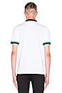 view 3 of 3 Colour Block Pique Shirt in White