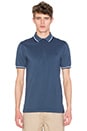 view 1 of 3 Twin Tipped Polo in Lake Oxford & White & Carbon Blue