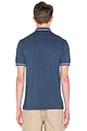 view 3 of 3 Twin Tipped Polo in Lake Oxford & White & Carbon Blue