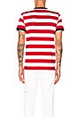 view 3 of 4 Striped Ringer Tee in Blood