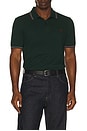 view 1 of 5 Twin Tipped Polo Shirt in Green, Black, & Oxblood
