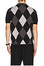 view 2 of 5 x Kris Van Assche Argyle Knitted Shirt in Black