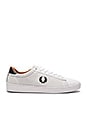 view 1 of 6 Spencer Mesh & Leather Sneakers in White & Black