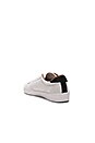 view 3 of 6 Spencer Mesh & Leather Sneakers in White & Black