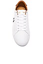 view 4 of 6 Spencer Mesh & Leather Sneakers in White & Black