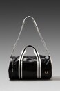 view 5 of 5 Classic Barrel Bag in Mid Black/ Ecru in Black & Ecru
