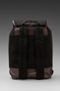 view 2 of 4 Cotton Rucksack in Black/ Chocolate in Black & Chocolate