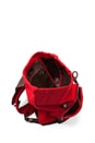 view 4 of 4 Cotton Rucksack in Red/ Chocolate in Red & Chocolate
