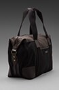 view 3 of 5 Waxed Canvas Holdall in Black/Charcoal in Black & Charcoal