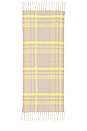 view 4 of 5 Prep Brushed Plaid Blanket Scarf in Sand Combo