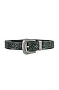 view 1 of 3 Outlaw Embossed Belt in Fiji Jade