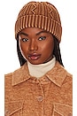 view 1 of 2 Stormi Washed Cable Beanie in Whiskey