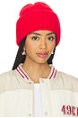 view 1 of 3 Coast Line Beanie in Bright Red