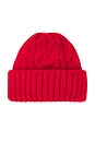 view 2 of 3 Coast Line Beanie in Bright Red