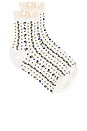 view 1 of 2 Rosebud Waffle Knit Ankle in Ivory
