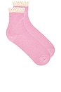 view 1 of 2 Beloved Waffle Knit Ankle in Bubblegum