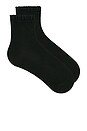 view 1 of 2 Beloved Waffle Knit Ankle Socks in Black