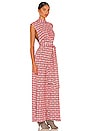 view 2 of 3 Vibe Check Jumpsuit in Retro Red Combo
