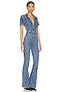 view 2 of 3 x We The Free Jayde Flare Jumpsuit in Sunburst Blue