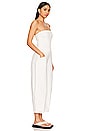 view 2 of 3 Je Suis Pret Barrel Jumpsuit in Stone White